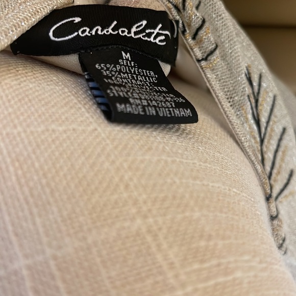 Medium tan / gold / black dress - Picture 3 of 5